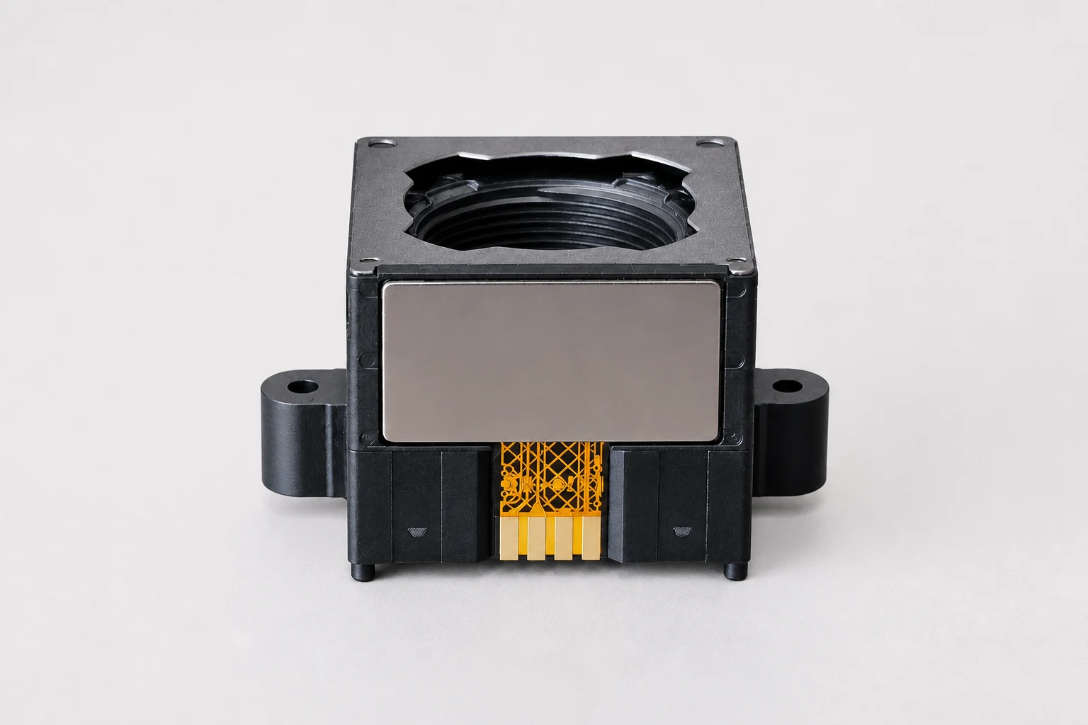 Representative closed-loop lens autofocus actuator sample with flex circuit